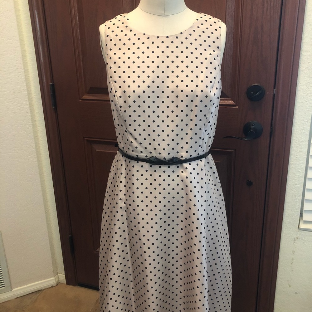 Kasper Polk-a-dot dress